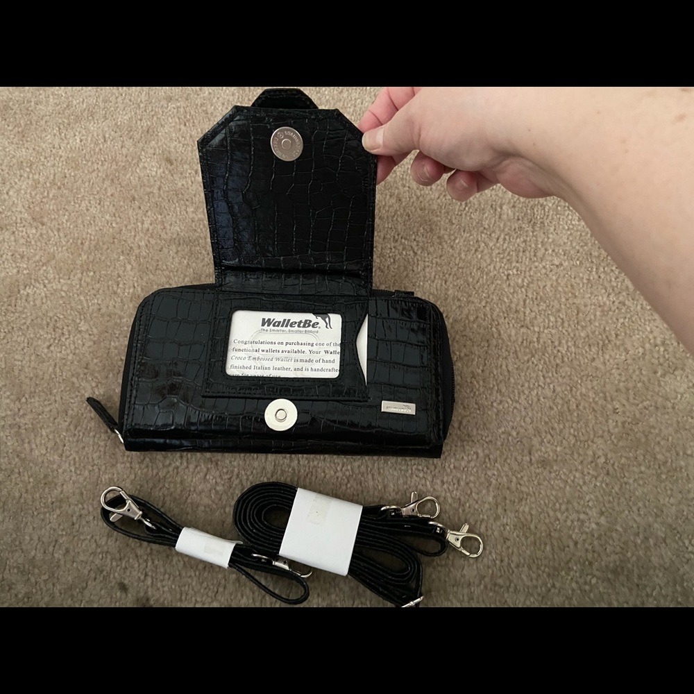 NWOT - Leather Crossbody Cell Phone Wallet Purse - Picture 2 of 4